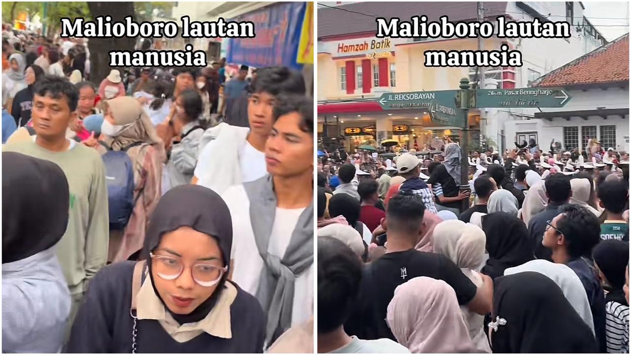 Viral Situasi Terkini di Malioboro Jogja, Full Lautan Manusia!