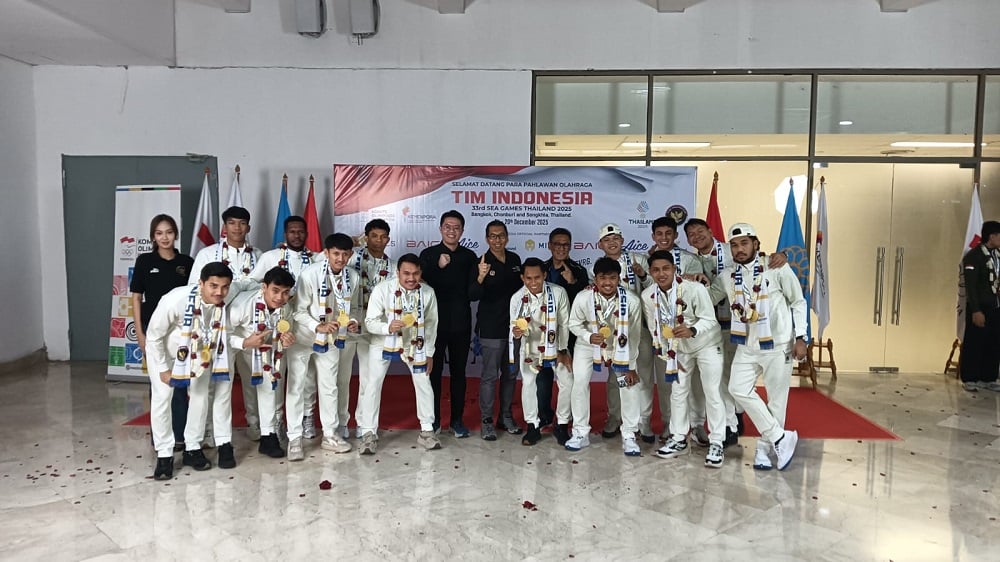 Timnas Futsal Indonesia Disambut Bak Pahlawan di Tanah Air usai Sabet Emas SEA Games 2025