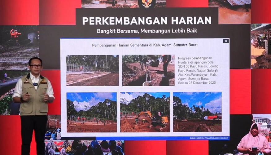 BNPB Jamin Kebutuhan Pengungsi Bencana Sumatra Terpenuhi, 100 Ton Logistik Dikirim Tiap Hari