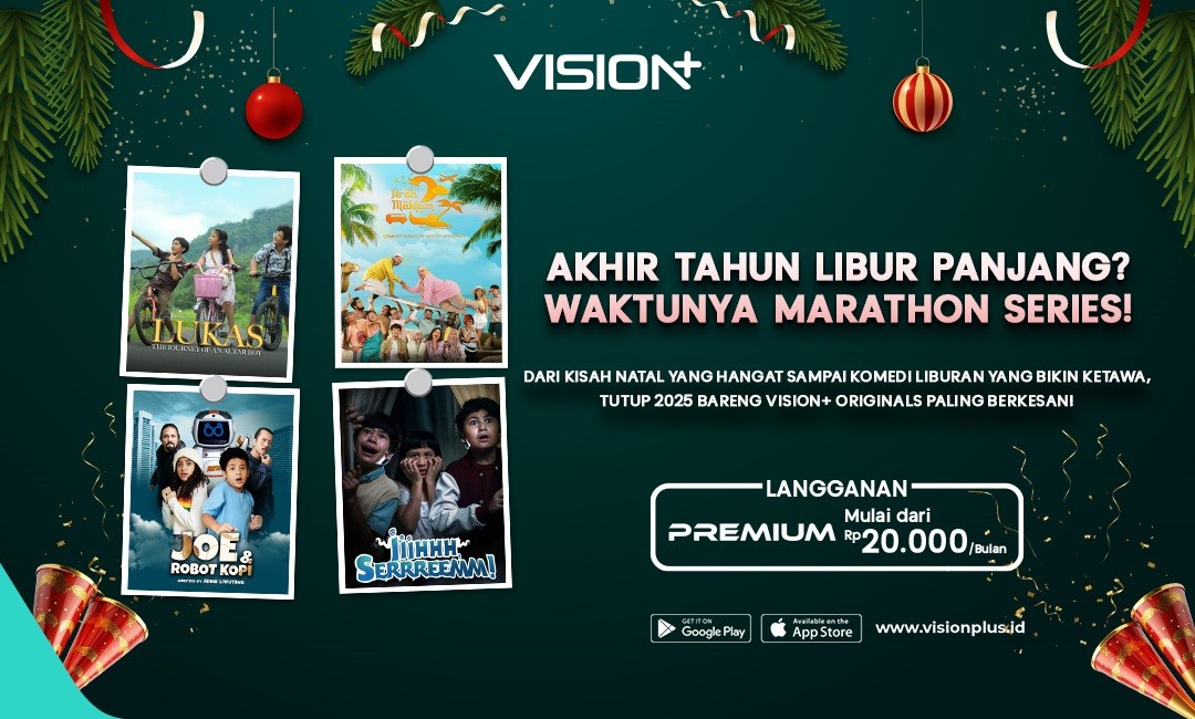 Layangan Spesial Liburan Tahun Baru, Marathon Series dan Microdrama Seru VISION+
