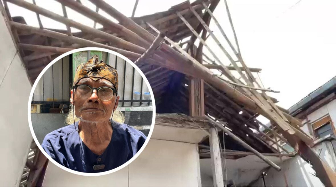 Kondisi Terkini Diding Boneng usai Rumahnya Ambruk Diterjang Hujan Deras