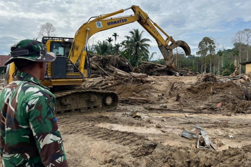 Pulihkan Tapanuli Selatan, Prajurit Petarung Marinir Disebar ke Berbagai Titik