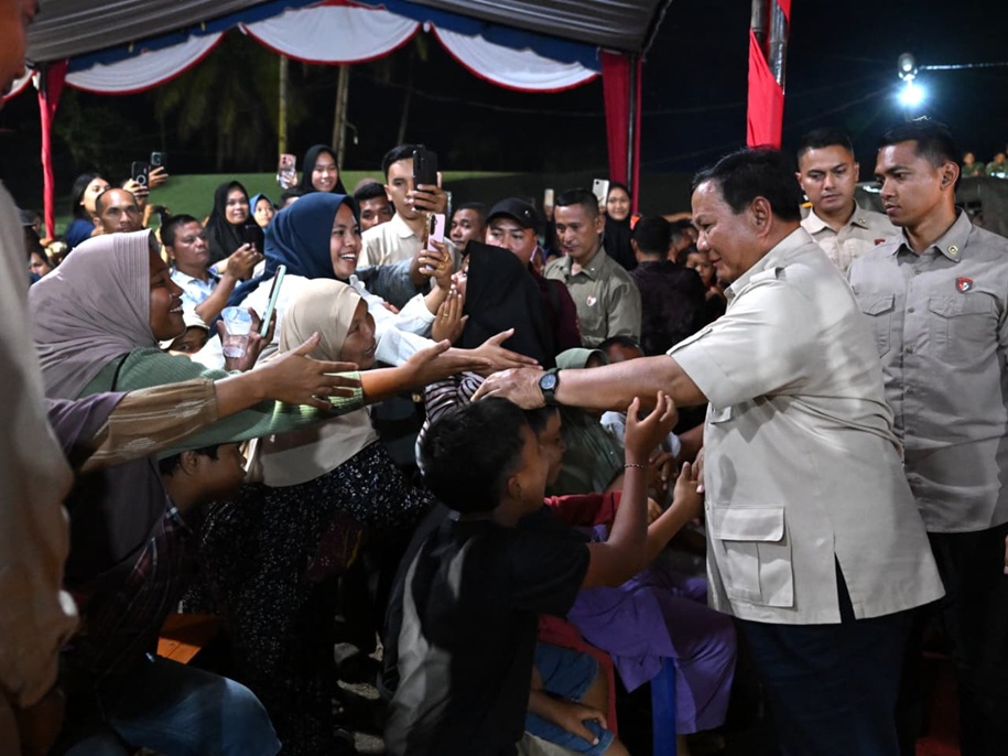 Prabowo Tegaskan Tak Tinggalkan Masyarakat di Tengah Musibah: Kita Bersama-sama Hadapi Kesulitan