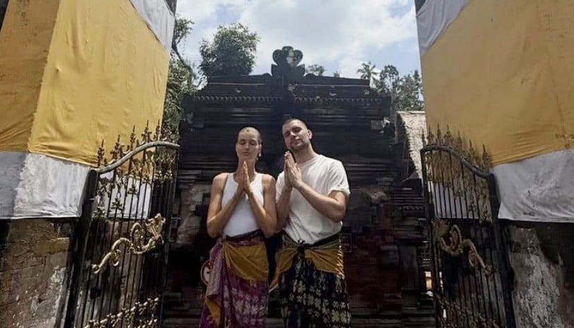 Marteen Paes dan Luna Bijl Rayakan Tahun Baru di Bali, Masak Telur Dadar 