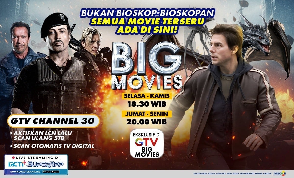 Bukan Bioskop-bioskopan, Waktunya Maraton Film Action di GTV Big Movies