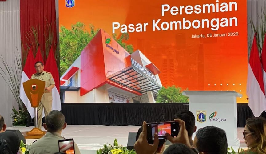 Pramono Resmikan Pasar Kombongan di Kemayoran usai 5 Tahun Mangkrak