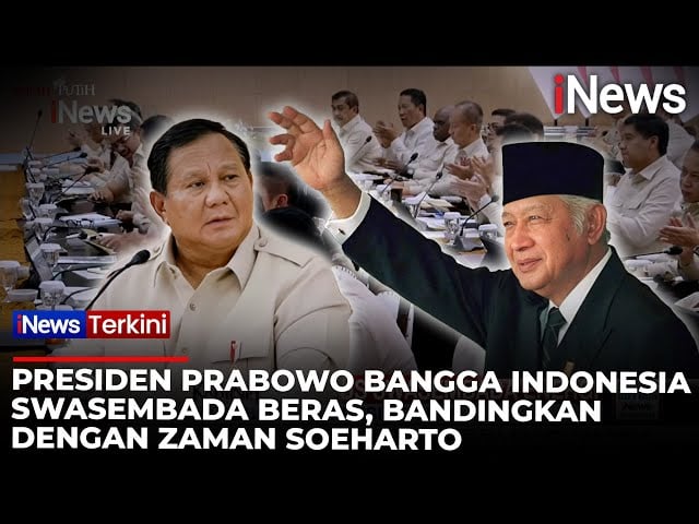 Presiden Prabowo: Cadangan Beras Indonesia Tertinggi Sepanjang Sejarah, Lampaui Era Soeharto 