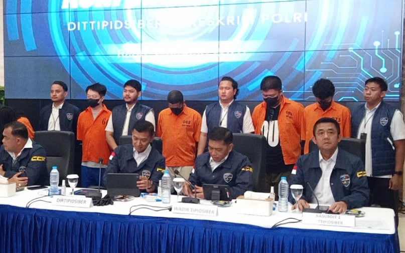 Bareskrim Tangkap 5 Orang Pengelola Situs Judol, Aliran Dana Tembus Rp59 Miliar 