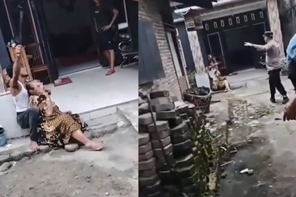 Viral Aksi Maling Bersenjata Parang Sandera Nenek di Labusel saat Dikepung Warga