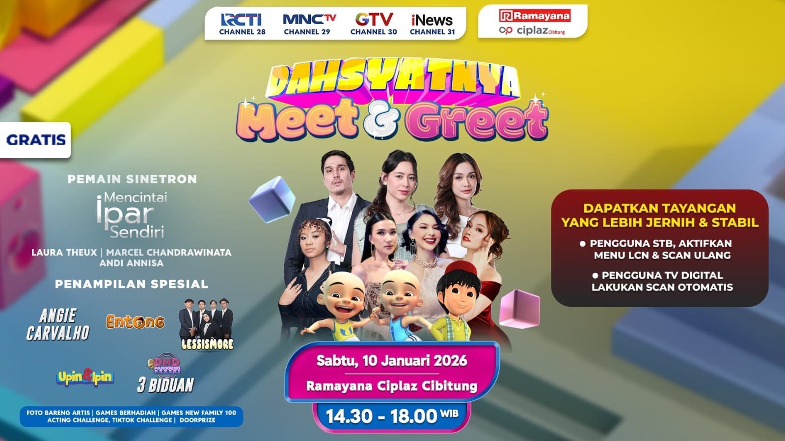 Laura Theux dari Sinetron Mencintai Ipar Sendiri Akan Datang di Dahsyatnya Meet and Greet di Cibitung