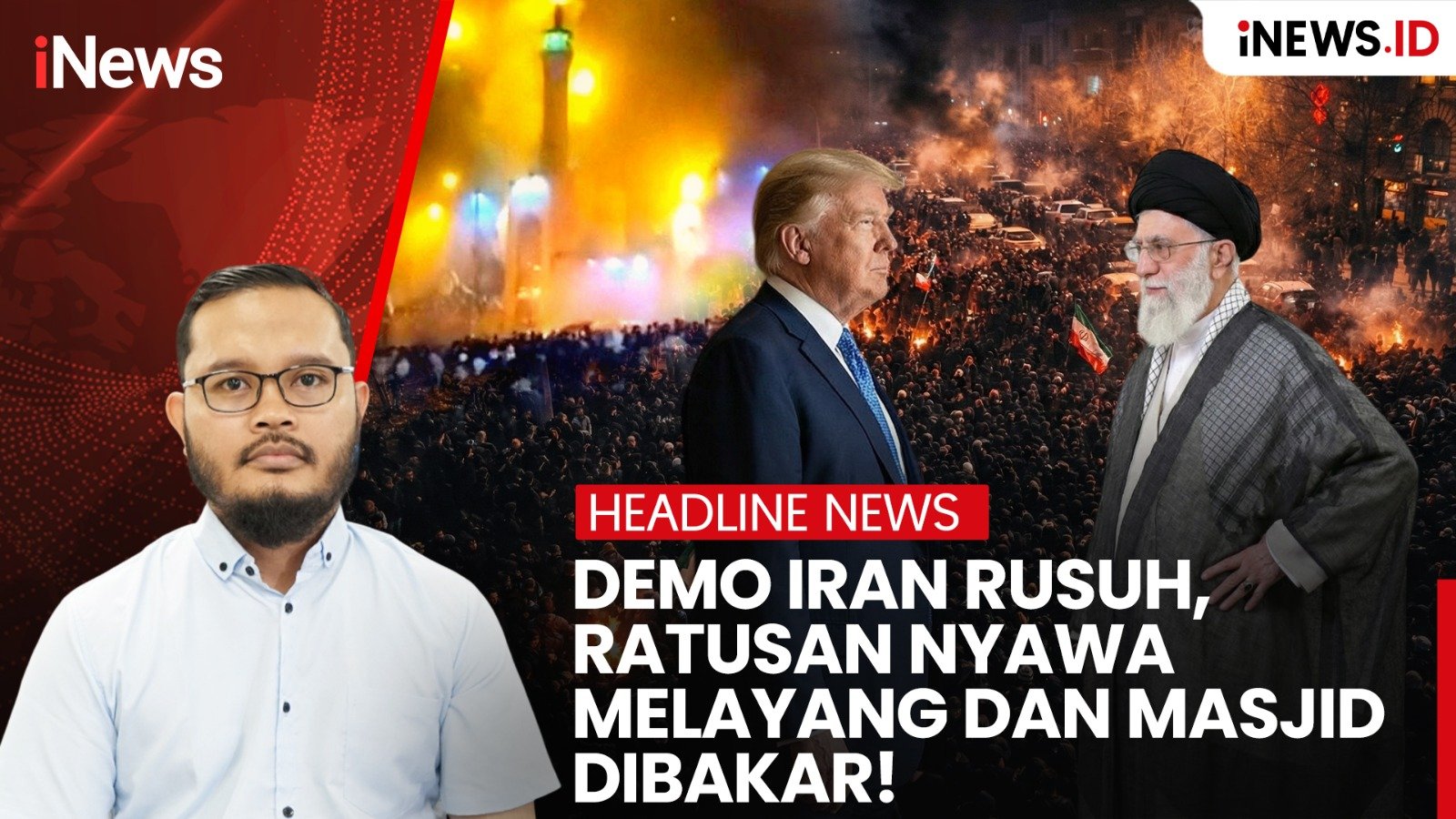 Demo Iran Rusuh, Ratusan Nyawa Melayang dan Masjid Dibakar! 