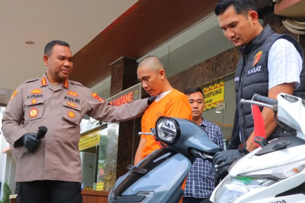 Mahasiswa di Bandar Lampung Ditangkap Curanmor, Sudah 5 Kali Beraksi