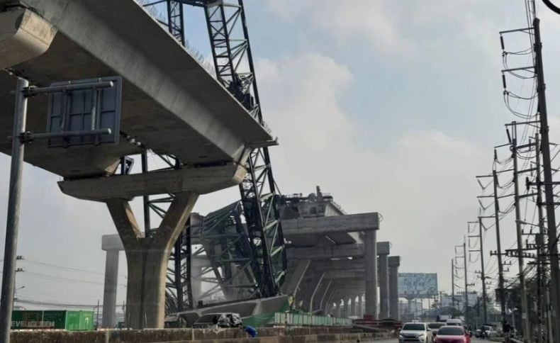 Lagi, Crane Pembangunan Jembatan Ambruk di Thailand Telan Korban Jiwa
