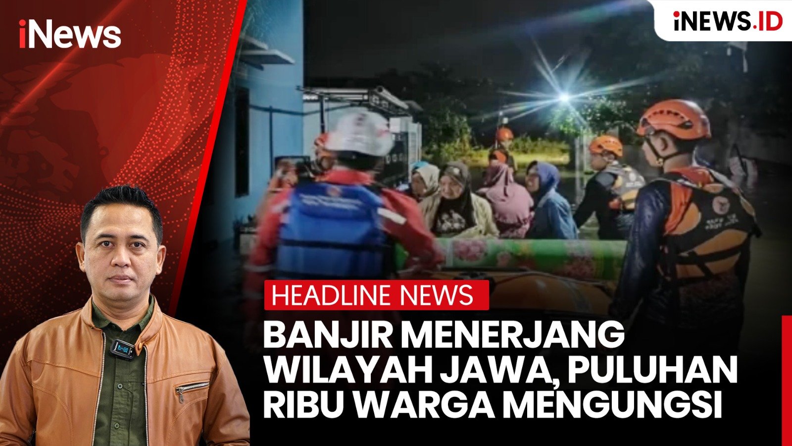 Banjir Menerjang Wilayah Jawa, Puluhan Ribu Warga Mengungsi 
