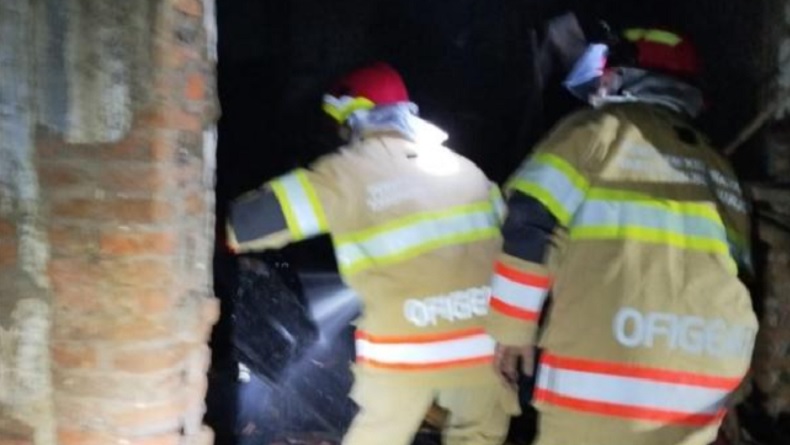 Gudang Mebel Rotan di Sukoharjo Ludes Terbakar