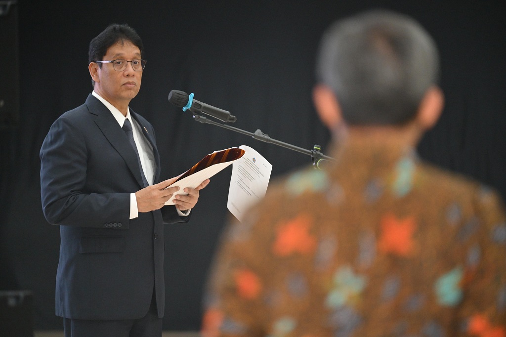 Purbaya Lantik 4 Pejabat Baru Kanwil DJP Jakarta Utara usai OTT KPK 