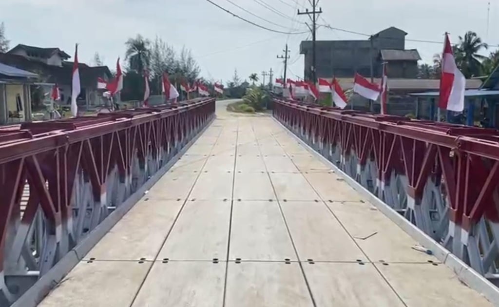 18 Jembatan Bailey di Aceh Rampung, Sudah Bisa Dilalui Kendaraan 