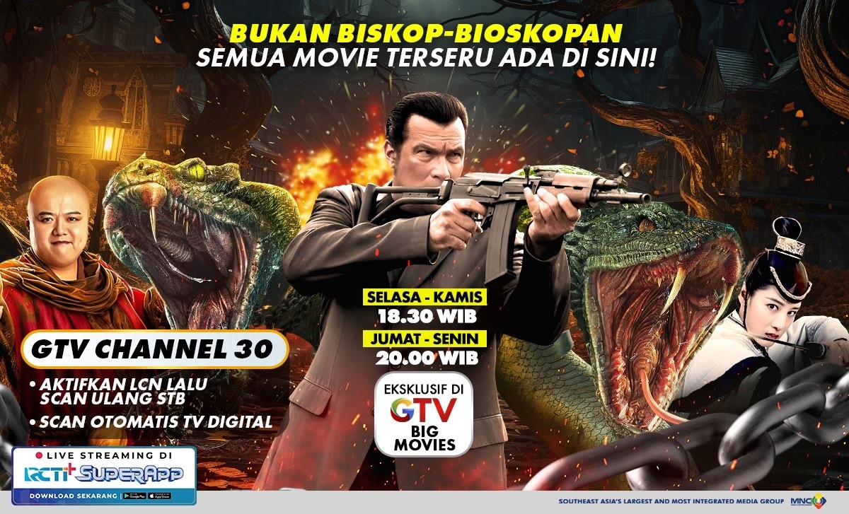 Bukan Bioskop-bioskopan! Siap-Siap Maraton Film Aksi dan Teror Monster Buas di GTV Big Movies 
