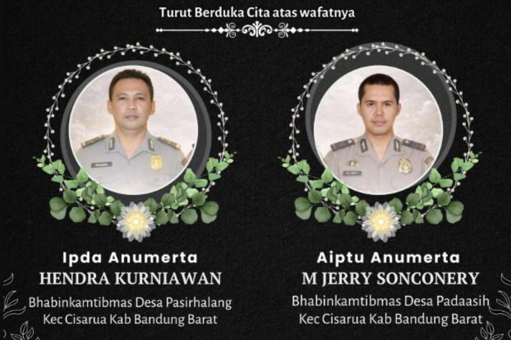 Identitas 2 Polisi Gugur saat Tolong Korban Longsor Cisarua, Aiptu Hendra dan Aipda M Jerry