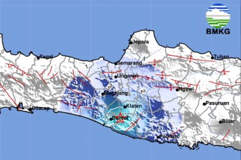 Gempa Hari Ini Magnitudo 4,5 Guncang Bantul DIY