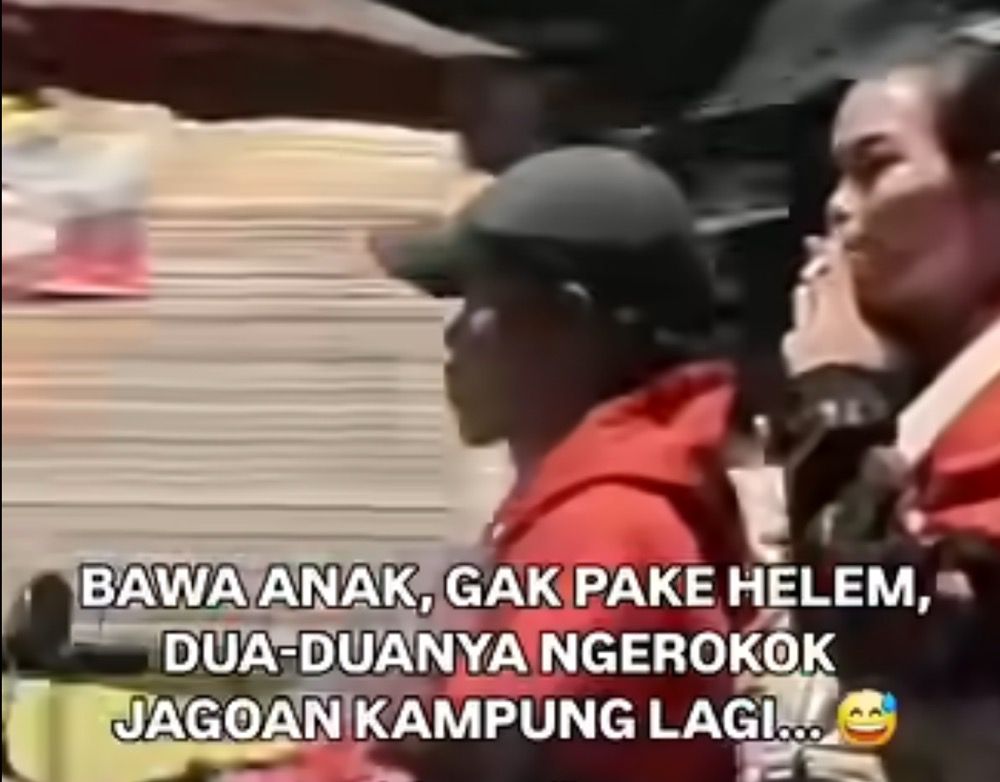 Viral Pemotor Merokok Sambil Gendong Bayi Ngamuk hingga Mukul saat Ditegur