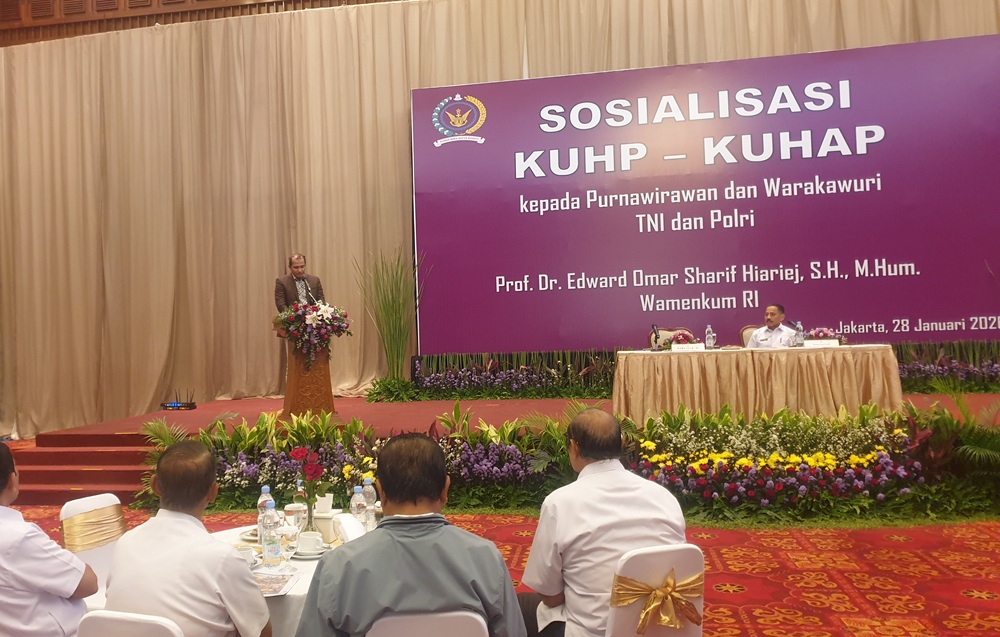 Wamenkum Sosialisasikan KUHP-KUHAP Baru ke Purnawirawan TNI-Polri