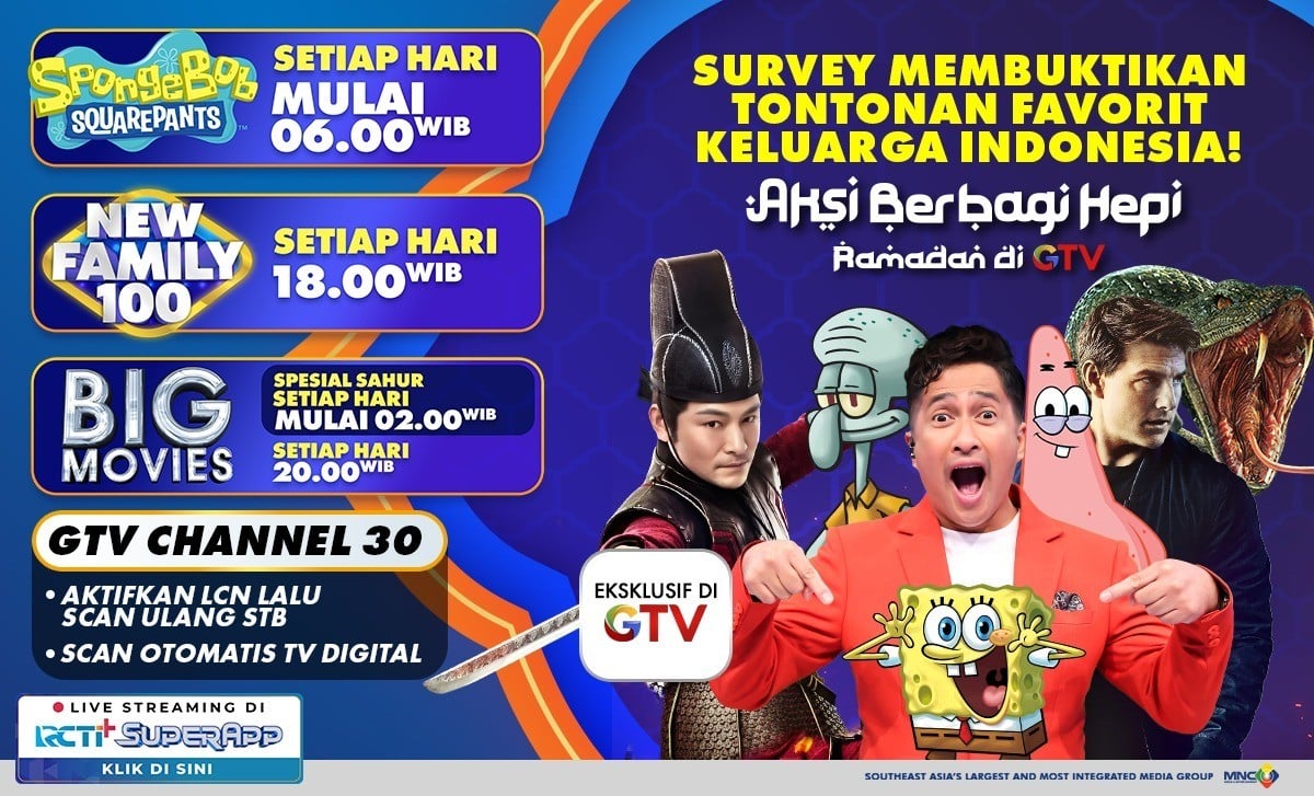Deretan Tontonan Bikin Puasa Jadi Semangat Bareng Aksi Berbagi Hepi Ramadan di GTV