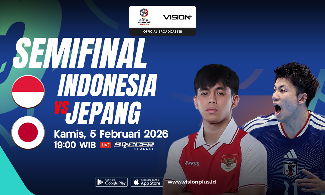 Link Live Streaming Timnas Futsal Indonesia Vs Jepang di Semifinal Piala Asia Futsal 2026 Malam Ini
