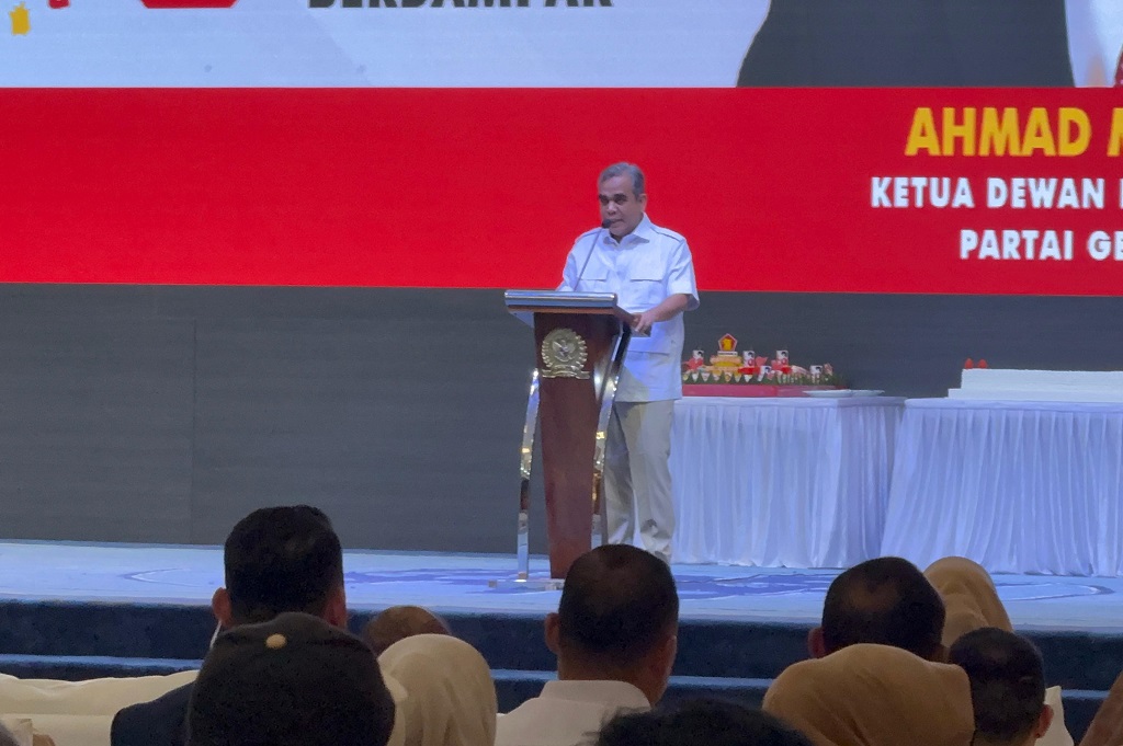 Muzani di HUT ke-18 Gerindra: Prabowo Presiden Dua Periode!