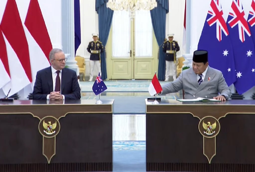 Prabowo dan Albanese Teken Traktat Keamanan Bersama Indonesia-Australia