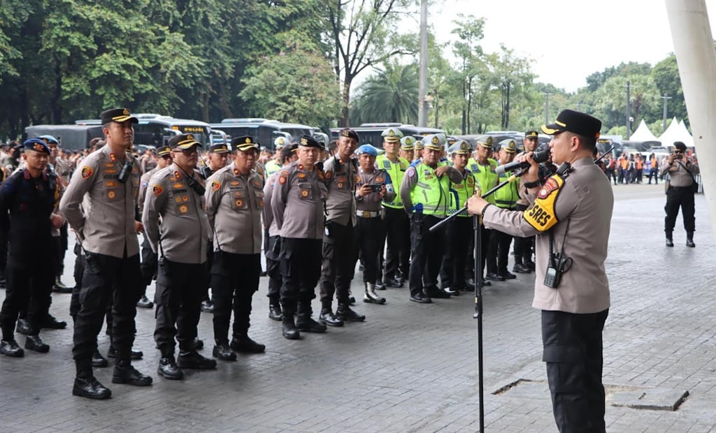 2.505 Personel Gabungan Amankan Laga Persija Vs Arema di GBK Malam Ini