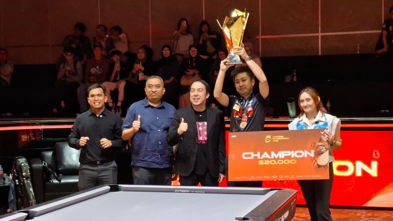 Carabao International Open 2026 Sukses, Biliar Indonesia Naik Kelas