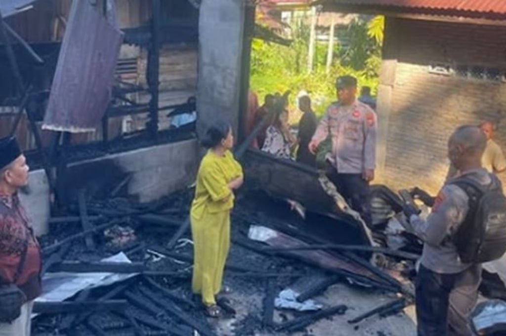 Cekcok dengan Istri, Suami di Tapanuli Tengah Bakar Rumah
