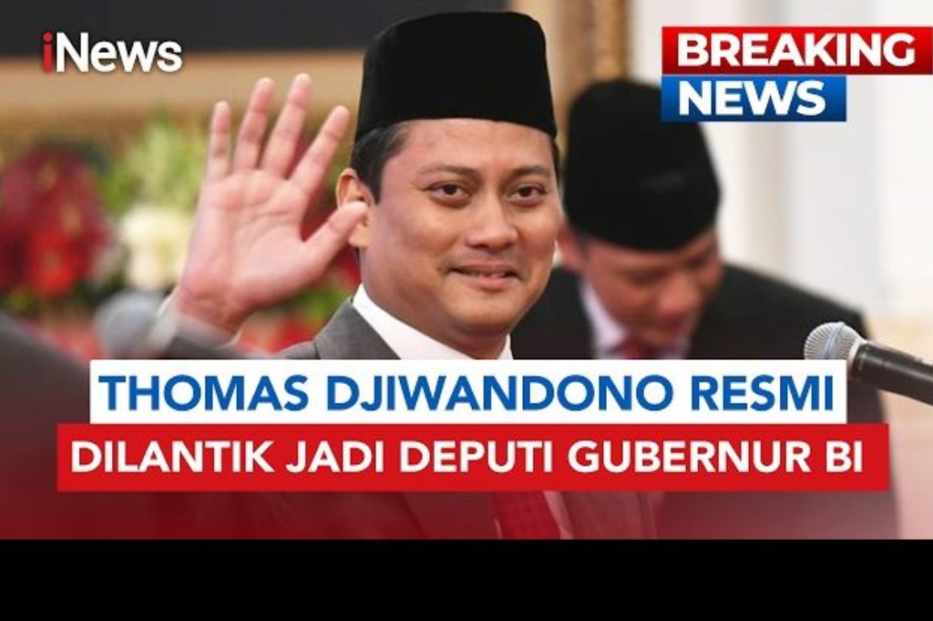 Sah! Thomas Djiwandono Dilantik Jadi Deputi Gubernur BI Periode 2026-2031