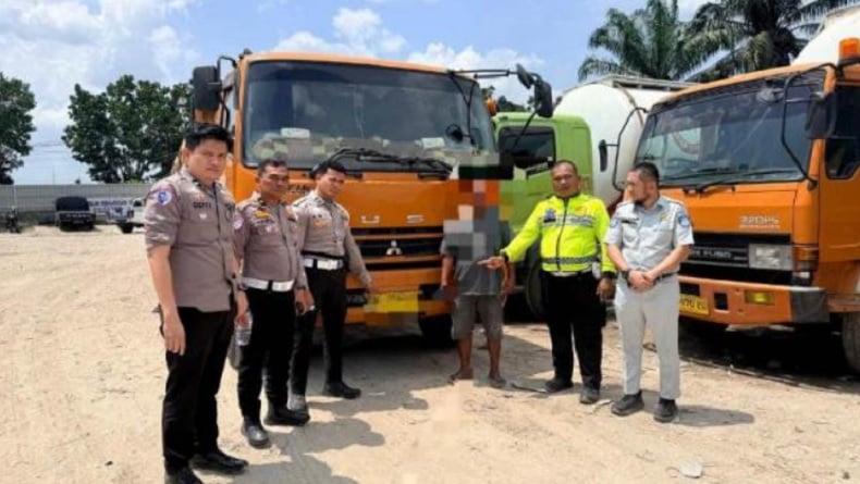 Ibu Rumah Tangga Tewas Terlindas Truk di Kampar, Sopir Kabur Ditangkap Polisi