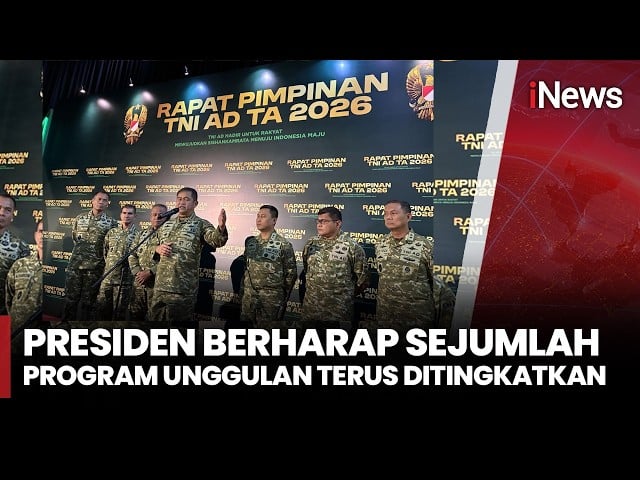 Rapim TNI AD Bahas Program Prioritas Pemerintah 