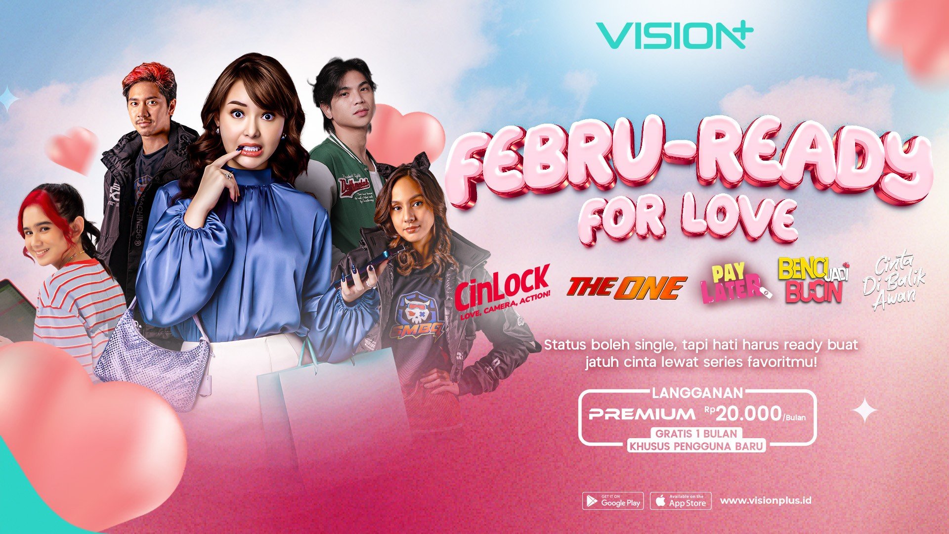 Febru-Ready for Love, Rekomendasi Tayangan Romantis di VISION+ yang Wajib Masuk Watchlist!