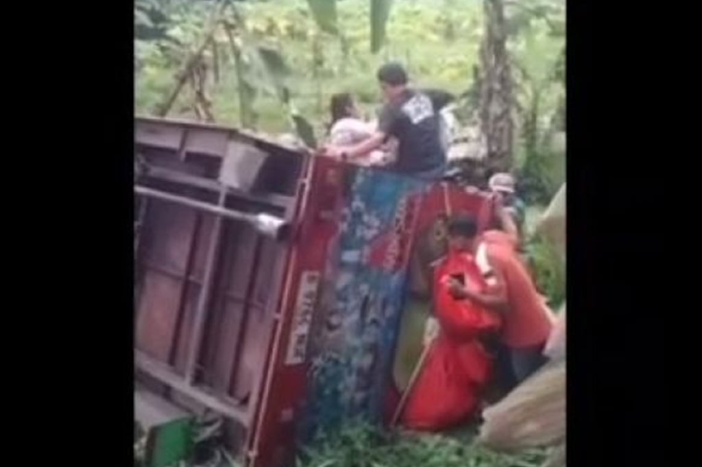Viral Odong-Odong Terjungkal di Rumpin Bogor, Penumpang Terluka Saling Tindih