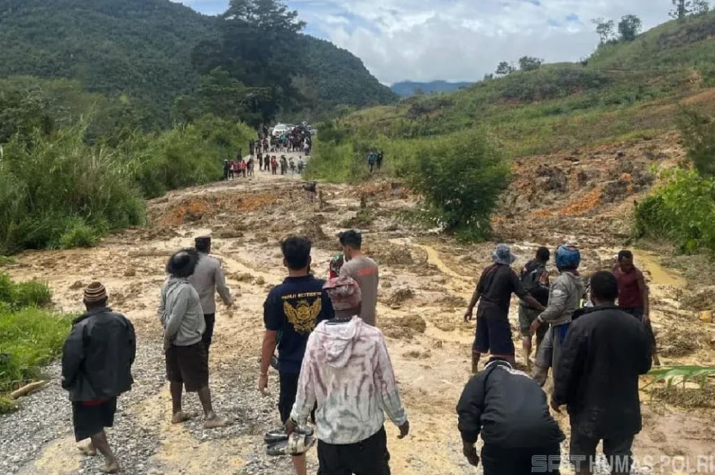 Longsor Putus Jalur Wamena-Kelila, TNI dan Polri Dikerahkan Buka Jalur Darurat