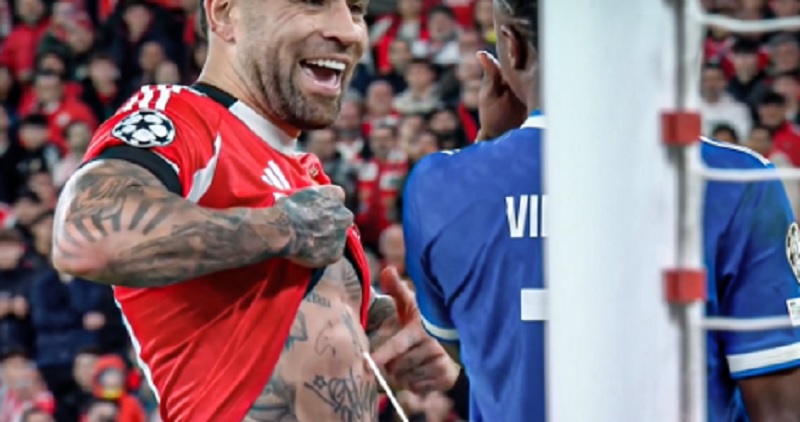 Viral Nicolas Otamendi Pamer Tato Piala Dunia ke Vinicius Junior