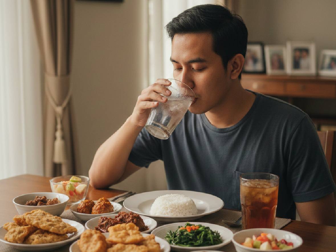 Jangan Minum Air Es saat Buka Puasa, Ini Alasannya