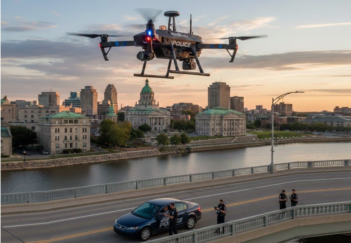 Aneh! Pengemudi Kena Tilang karena Lihat Drone Diterbangkan Polisi