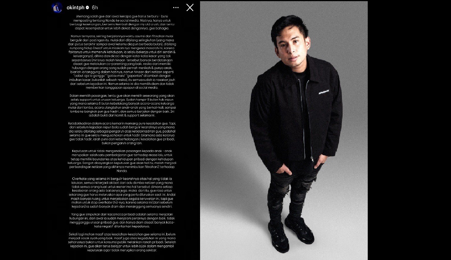 Okin Pasang Badan sang Pacar Dibandingkan dengan Mantan Istrinya Rachel Vennya