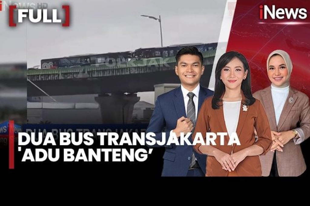 Adu Banteng 2 Bus Transjakarta di Jalur Layang Cipulir, 24 Penumpang Terluka