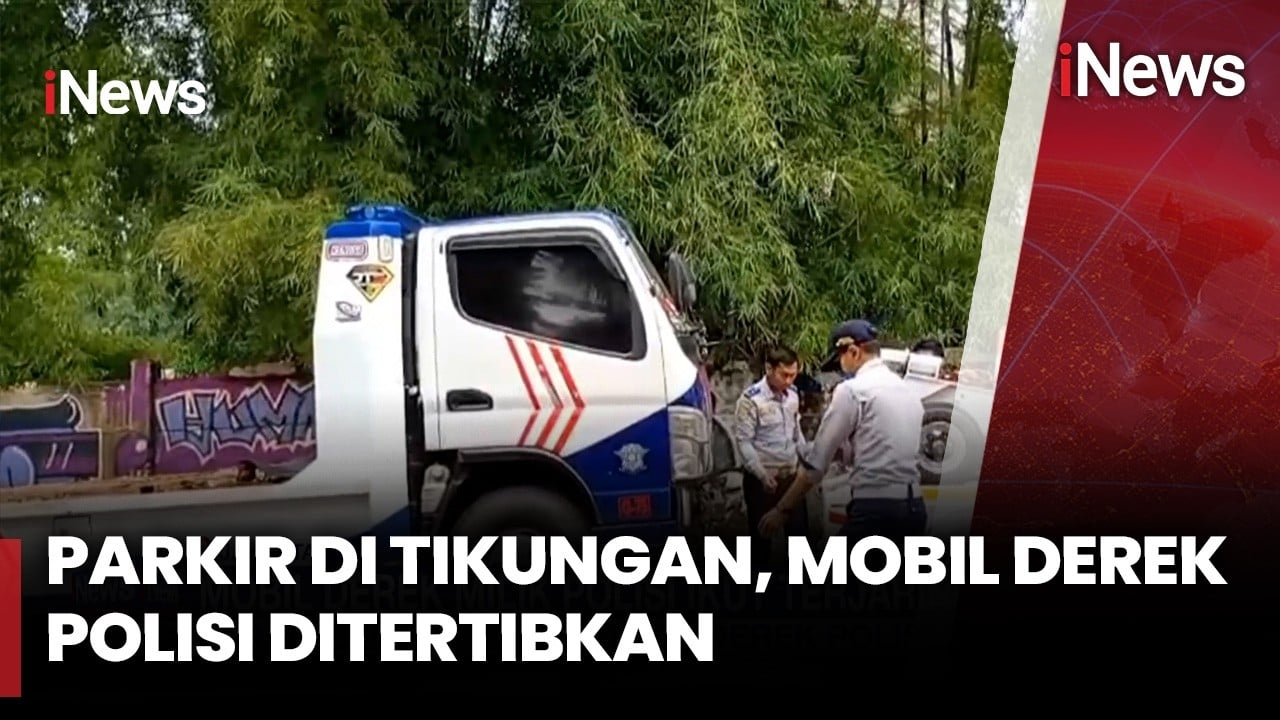 Parkir Sembarangan, Mobil Derek Polisi Diangkut Dishub Jakarta