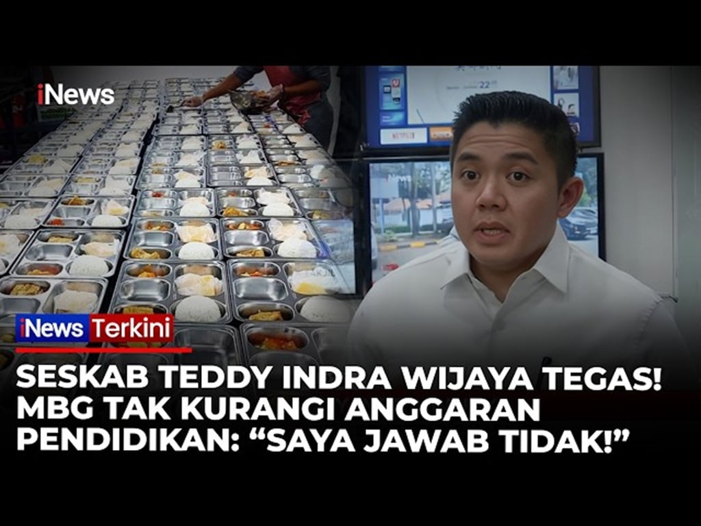 PDIP Sebut Rp223 Triliun Anggaran Pendidikan Dipakai untuk MBG, Seskab Teddy: Itu Narasi Keliru!