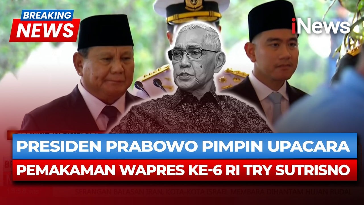 Dipimpin Presiden Prabowo, Upacara Pemakaman Try Sutrisno Berjalan Penuh Haru
