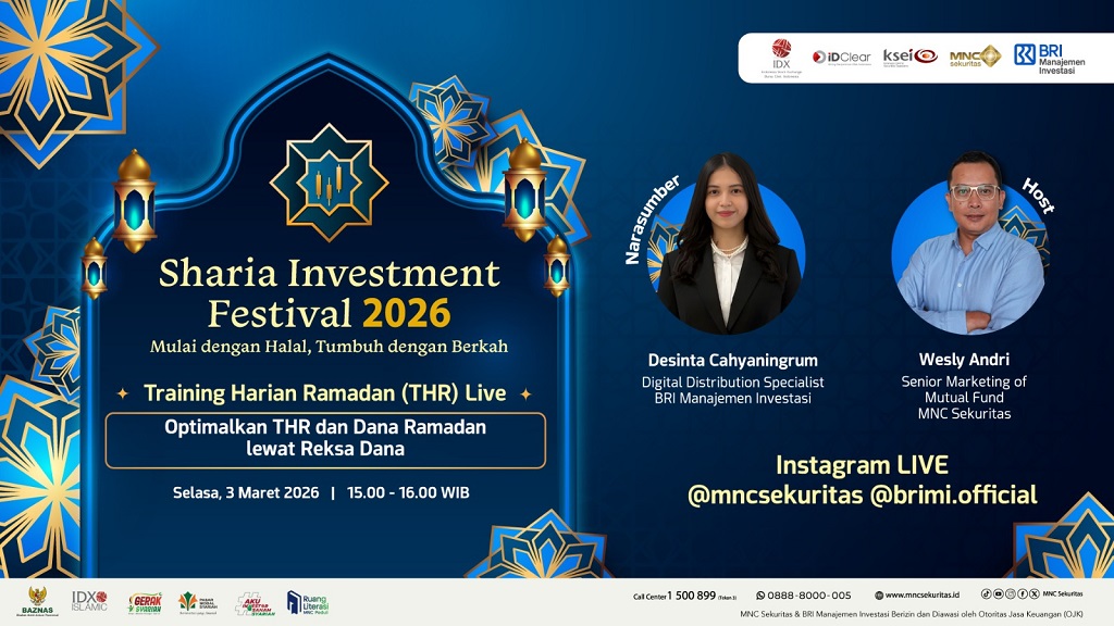 Saksikan IG Live MNC Sekuritas: Optimalkan THR & Dana Ramadan lewat Reksa Dana bersama BRI Manajemen Investasi