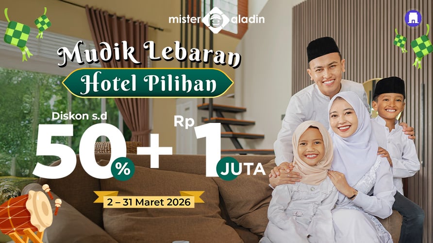 Mudik Lebaran Lebih Santai, Ada Diskon Hotel hingga 50 Persen dan Rp1 Juta