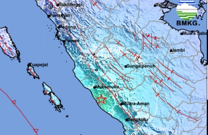 Update Gempa Hari Ini M 5,7 Guncang Lebong Bengkulu, Berpusat di Darat! 